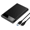 Caja de disco duro móvil de 2.5 pulgadas con cubierta deslizante nueva Caja de disco duro de estado sólido SSD para portátil USB3.0 TIPO C sin herramientas