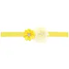 Diadema infantil de girasol Borde crudo doce ángulo color sólido diadema de bebé accesorios para fotografía de bebé tocado 24 colores