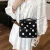 Bolsa de Mão com Bolinhas Estilo Coreano para Mulheres, Novo Modelo 2026, Bolsa Saco de Alta Qualidade, Grande Capacidade, Bolsa de Ombro Casual para o Dia a Dia