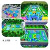 Fabricantes de equipos de parque de atracciones sin motor agua a través de soporte de castillo inflable piscina de natación equipo de parque de atracciones sin motor