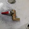 Válvula de Bola de Cobre de 4 Puntos 6 Puntos de 1 Pulgada Grifo Interruptor de Liberación de Agua para Cubo de Plástico Tanque de Peces Accesorios
