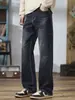 Roupas Masculinas Fengshe / Lançamento Outono-Inverno 2026 Jeans Harem Vintage Lavado de Perna Reta Calças Casuais Masculinas Largas