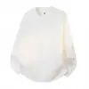 Ropa para Hombre Muqiu Camiseta de Manga Larga con Cuello en V Pequeño Estilo Americano de Peso Pesado 260G para Hombre, Corte Holgado, Camiseta Base de Retazos