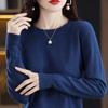 Outono e Inverno Novas Mulheres Turtleneck Crewneck Manga Interna Malha Sólida Cor Fina Slim Camisa Base Longa