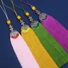 Nuevo Colgante con Borla de Esmalte Ruyi para Hanfu, Estilo Antiguo Auspicioso con Patrón de Nubes, Regalo de Alta Gama