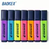 Baoke MP4904 resaltador siete colores marcador de color multicolor trazo de color pluma de color clave