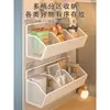 Estante de pared para dormitorio, estante de almacenamiento junto a la cama, cesta de almacenamiento de pared, cesta colgante sin taladro, estante colgante de doble capa para juguetes