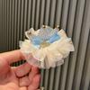 Accesorios para el cabello de niños tocado damas de honor corona de malla pasador pasador de cumpleaños para bebé corona pasador de año nuevo tocado al por mayor