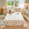 Sábana de leche de terciopelo de Crayon Shin-chan, lavable a máquina, engrosada y afelpada para invierno, manta de uso doméstico, venta al por mayor