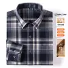 Camisa de franela a cuadros de alta gama, talla grande transfronteriza para hombre, casual, manga larga, abrigo para primavera y otoño de Amazon, camisa para hombre