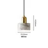 Luminária pendente de balcão de bar designer minimalista nórdico com design de mármore, luminária moderna simples e de luxo leve para sala de jantar e cabeceira