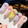 Horquilla de Felpa para Niños Adorno para la Cabeza de Bebé Clip para Flequillo Lateral Clip para Niña Clip Coreano Lindo de Dibujos Animados para Cabello Suelto Clip BB