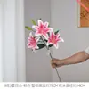 Arreglos florales de lirios 3D para bodas, decoración del hogar, arte floral para casas de huéspedes y tiendas, arte floral para paisajismo exterior, directo del fabricante