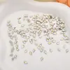 Broca de unha com diamantes AB coloridos em formato de olho de cavalo gota de água fundo plano para joias de unha atacado