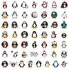 50/100 Piezas Pegatinas de Pingüino de Dibujos Animados para Graffiti, Taza de Agua, Teléfono Móvil, Pegatinas Decorativas Impermeables, Pegatinas Creativas para DIY, Venta al por Mayor