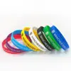 Pulseira de silicone esportiva de basquete cor luminosa pulseira de pulso de futebol pulseira Kobe Curry James Durant