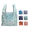 Bolsa de Compras Portátil Dobrável, Reutilizável e Lavável, Bolsa Grande Ecológica, Bolsa Tote de Armazenamento em Tecido Oxford Impermeável