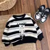Roupa infantil para meninos, conjunto de manga comprida novo para bebê, roupa infantil para bebê, conjunto de duas peças 1-3-5 anos, primavera e outono, moderno