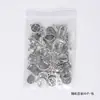 Moda nacional aleación de plata Xizang Yiwu Accesorios Pulsera de colgante de lingote de la suerte Lucky Lucky collar joyería con cuentas material diy