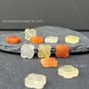 Acessórios de Jade de Seda Dourada de Xinjiang Natural Três Cores Trevo de Quatro Folhas Calcedônia Joias DIY Pulseira Colar Brincos Grampo de Cabelo Pingente