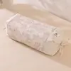 Almohada de algodón-lino y trigo sarraceno transfronteriza para soporte del cuello y ayuda para dormir, uso doméstico para adultos, núcleo de cáscara de trigo sarraceno no colapsable, almohada firme para una persona