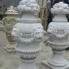 Macetas de Mármol Natural, Macetas de Jardín Talladas en Piedra, Macetas de Piedra Hechas a Medida para Jardines Paisajísticos de Villas