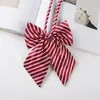 Camisa de Mujer con Cuello de Vestir con Cordones Gratis Mariposa Banco de la Bahía Vestido para Personal de Hotel Ropa de Trabajo Corbata Corbata de Moño Mujer