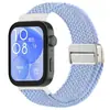 Qingfeng É Adequado para Huawei Watch Fit5/4/4Pro/3/5Pro Pulseira de Relógio de Nylon com Fivela Magnética de Metal Tecido
