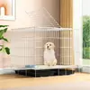 Jaula para Perros de Tamaño Mediano Perros Pequeños y Grandes de Interior con Separación para WC Valla para Mascotas para el Hogar Corgi Bichon Golden Retriever