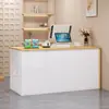 Mostrador de Bar Cajero Minimalista Moderno Tienda de Ropa Frontal Tienda de Barbacoa Recepción Hotel Salón de Belleza Mesa de Cajero Económica