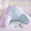 Almohada Lumbar Rayada de Seda Helada Grande para Verano, Cojín de Cabecera, Cojín de Respaldo, Almohada Lumbar, Almohada para Dormitorio de Estudiante, Almohada de Oficina