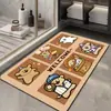 Casa de Flores Concierto Cantante Línea Perro Baño Cocina Balcón Alfombrilla Adecuada Absorbente de Agua Antideslizante