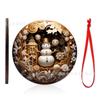 Enfeites de Madeira Transfronteiriços Decorações de Natal Etiquetas para Árvore de Natal Artesanato de Feriado Decorações Penduradas de Madeira Presentes de Desenho Animado