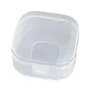 Caixa Plástica Transparente Quadrada Grande de PP para Guka, Papelaria DIY, Embalagem Plástica, Armazenamento de Equipamentos de Pesca, Manicure, Armazenamento Digital