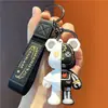 Chaveiro Mecânico Criativo Semi-Anatômico de Urso Anti-Perda Personalidade Tendência Brinquedo para Carro Bolsa Chaveiro Pequeno Presente Atacado