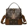 Bolso Cubo Retro Estampado Transfronterizo para Mujer 2025 Nuevo Estilo Simple y Versátil para Viajar Bolso de Hombro de Gran Capacidad Bolso Cruzado