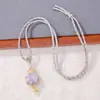 Nuevo Bolso de Monedas de Brocado de Canción China Collar con Colgante de Perla Adorno Colgante Hecho a Mano Bolso de Monedas de Brocado Tejido por Ambos Lados Adornos Colgantes Pequeños Venta al por Mayor