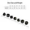 Nuevos Dados Digitales Poliedros Multifacéticos de Diamante Ojo de Gato Negro Más Vendidos Dnd Trpg Juego de Dungeons and Dragons