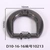 Fivela em D de 10mm de Diâmetro Interno Fivela de Suspensão Semicircular Prata Fosca Escovada Fivela para Sandália de Couro Sandálias Masculinas Fivela para Sandália de Couro Atacado