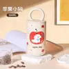 Nueva taza térmica circular de estilo japonés y coreano con asa, taza de té con leche para parejas de doble capa que conserva el frío, taza de agua para niñas, alto valor estético y portátil