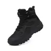 Botas tácticas transpirables de gran tamaño transfronterizas, calzado de combate de entrenamiento resistente al desgaste para senderismo al aire libre de fuerzas especiales, botas militares de caña alta al por mayor