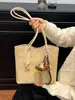 Bolso Tote para el Trabajo Gran Capacidad para Mujer 2025 Nuevo Retro Bolso de Axila Estampado de Leopardo Hombro Único Moda Elegante Bolso de Mano