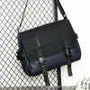 Bolsa Transversal Masculina de PU Transfronteiriça, Grande Capacidade, Bolsa de Ombro com Múltiplos Bolsos, Bolsa Mensageiro para Viagem de Negócios, Bolsa Mensageiro Versátil Casual