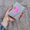 Monedero de Color Sólido con Borla de Frutas y Verduras Shein 70% de descuento Cartera Estilo Ins Cartera para Mujer Portatarjetas de Estudiante Cartera Delgada