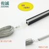 Kit de lámpara de ranura de aluminio con conector de cristal sin soldadura, sin área oscura, integrado 1010, superficie 1616