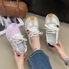 Ins Trendy Versión Coreana 2025 Zapatos Blancos Verano Nuevo Casual Deportivo Versátil Estudiante Aumento de Altura Suela Gruesa W6010