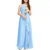 Vestido Infantil Grande Infantil Longo Estudante Coro Orquestra Performance Vestido de Festa Cetim Tocar Piano Vestido Infantil