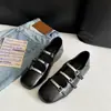 Zapatos Mary Jane con Hebilla Cuadrada para Mujer 2026 Planos Cómodos Versátiles Zapatos de una Sola Pieza Marrón Retro Antideslizantes Boca Poco Profunda Simples