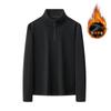 Traje de suéter austriaco de lana de grano con pecho medio abierto para hombre, suéter acolchado con forro polar, pantalones casuales de dos piezas, nuevo otoño e invierno 2024, grande