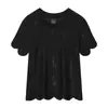 Ropa de mujer de comercio exterior europeo y americano ZA, popular en AliExpress, top de punto de moda de verano, único y exquisito, de punto fino con diseño de olas